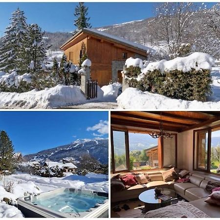 ブール・サン・モーリス Entire Chalet Salamo 11 Plus 1 Les Arcs Paradiski Jacuzziヴィラ エクステリア 写真