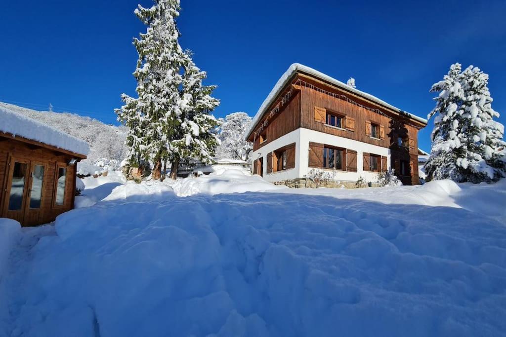 ブール・サン・モーリス Entire Chalet Salamo 11 Plus 1 Les Arcs Paradiski Jacuzziヴィラ エクステリア 写真