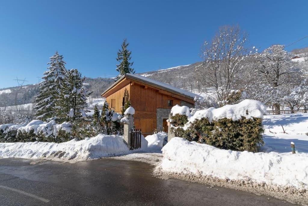 ブール・サン・モーリス Entire Chalet Salamo 11 Plus 1 Les Arcs Paradiski Jacuzziヴィラ エクステリア 写真