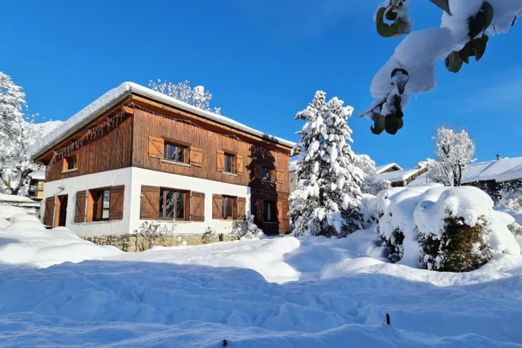 ブール・サン・モーリス Entire Chalet Salamo 11 Plus 1 Les Arcs Paradiski Jacuzziヴィラ エクステリア 写真