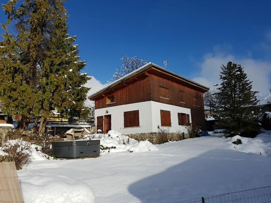 ブール・サン・モーリス Entire Chalet Salamo 11 Plus 1 Les Arcs Paradiski Jacuzziヴィラ エクステリア 写真